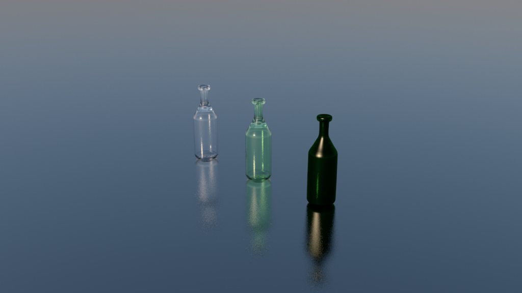 2. 3 Glas Flasche
